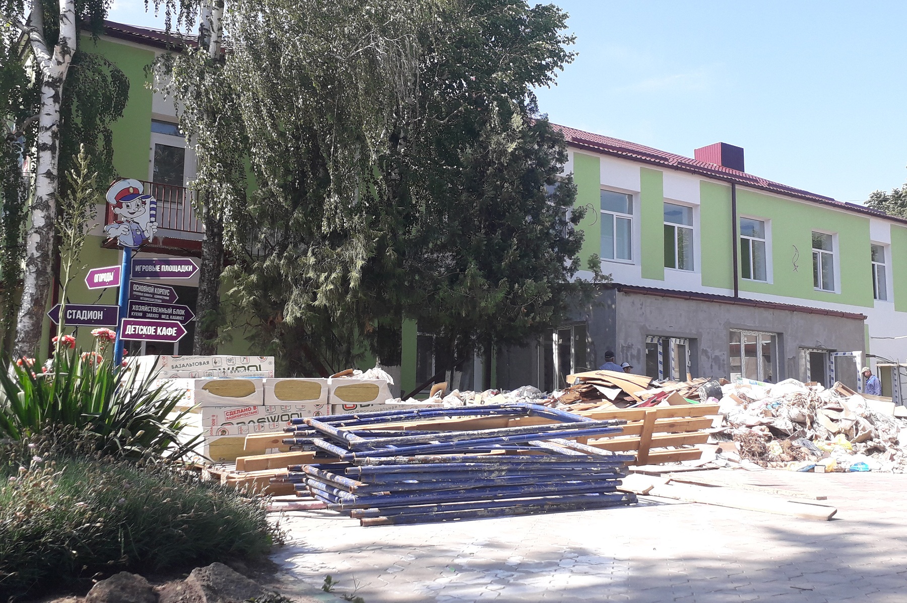 Ремонт в детском саду "Березка" планируется завершить уже в июле