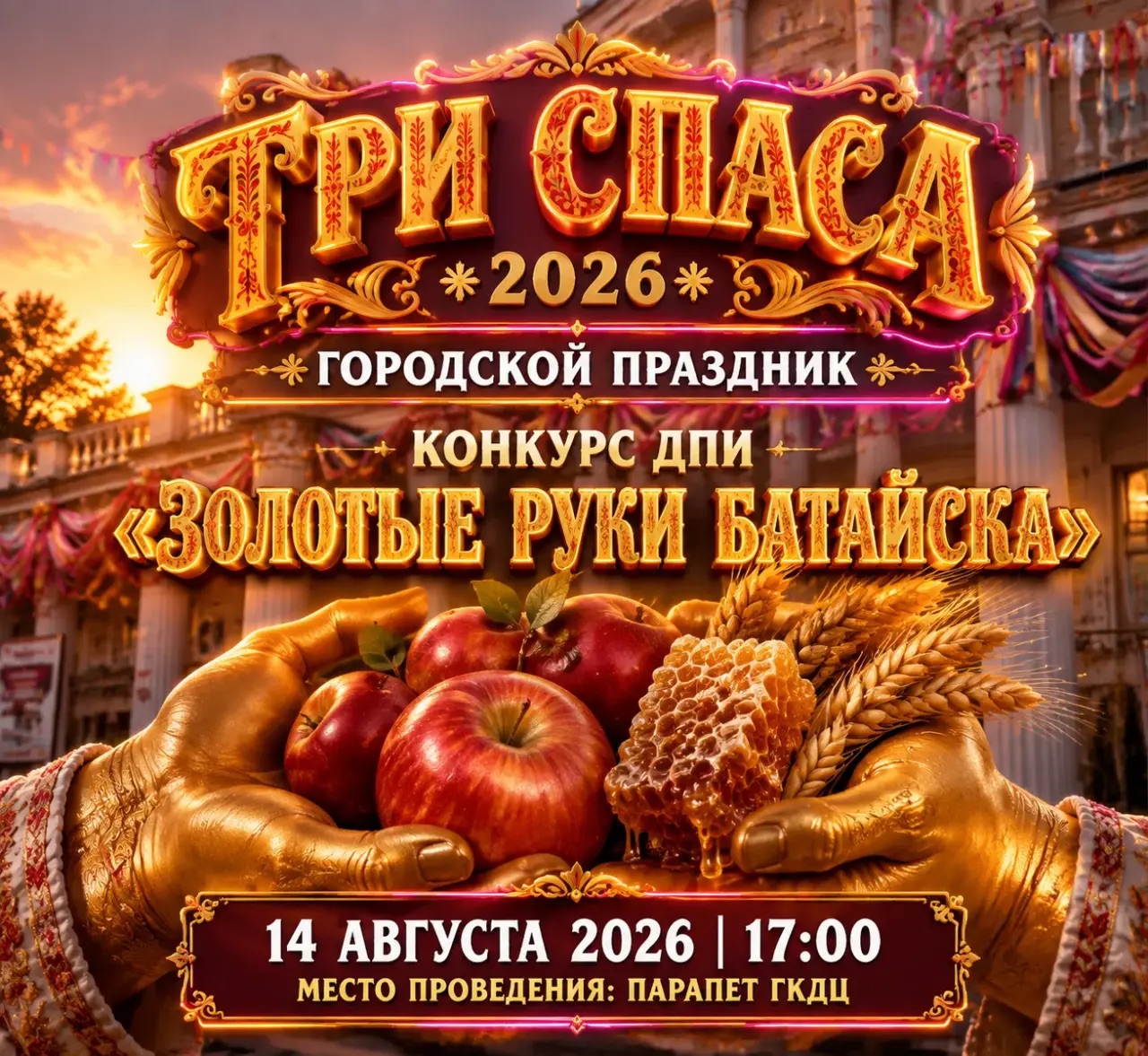 «Три Спаса»: в Батайске пройдет городской праздник