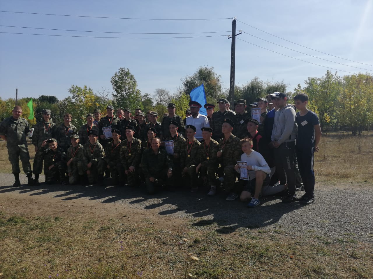 Казаки провели военно-полевой выход для школьников Батайска