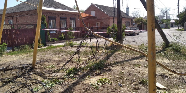На Ростовском оперативно ликвидировали последствия падения дерева