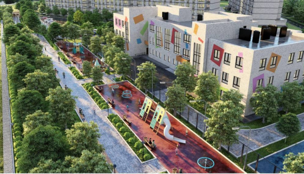 В Батайске реализуется крупномасштабный инвестпроект со строительством жилых домов, детского сада и сквера 