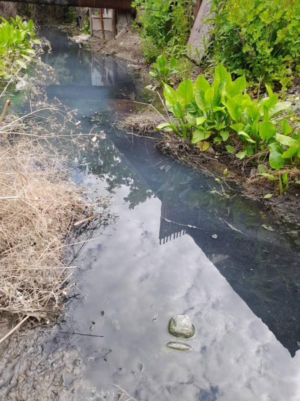 В Батайске сотрудниками УЖКХ установлено два выпуска жидких бытовых отходов в ручей Быстрый