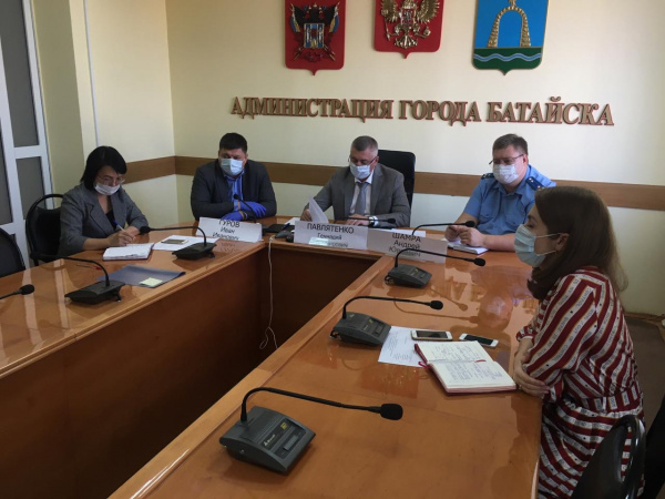 В Батайске состоялось заседание штаба по противодействию распространения коронавирусной инфекции