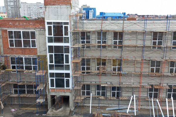 В Батайске продолжается строительство школы на 600 мест по улице Огородной 