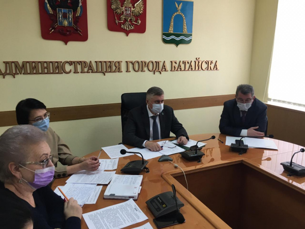 В Батайске состоялось заседание городского штаба по коронавирусу