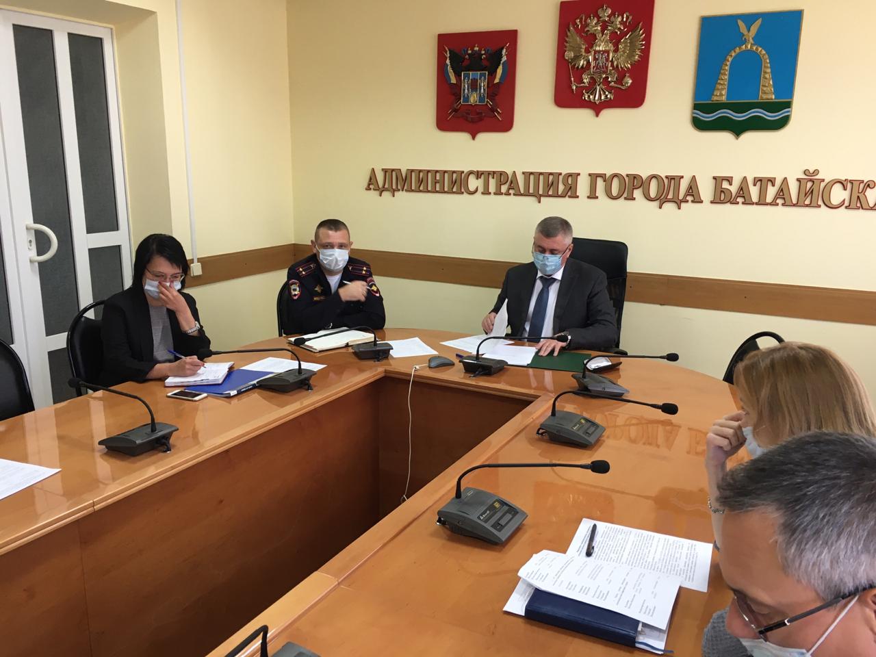 В Батайске состоялось заседание городского штаба по предупреждению распространения коронавируса